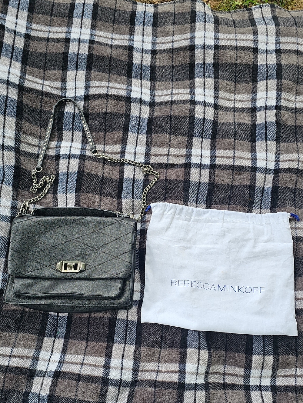 Rebecca Minkoff Black Crossbody with Chain Strap